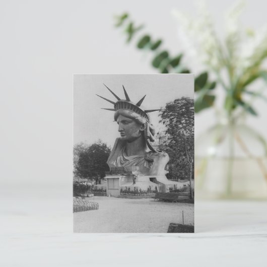 Status van het Bevrijdingshoofd - Park Parijs Briefkaart (Staand voorkant)