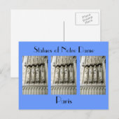 Status van Notre Dame Briefkaart (Voorkant / Achterkant)
