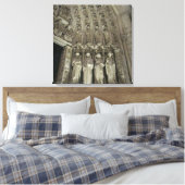 Status van Notre Dame Canvas Afdruk (Insitu (Slaapkamer))