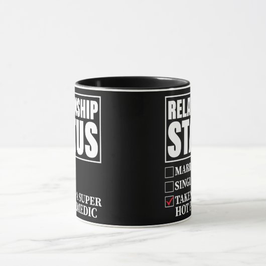 Status van relatie door superwarme paramedische mok (Midden)