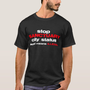 status van toevluchtsoord stoppen t-shirt