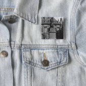 Status van Voltaire Vierkante Button 5,1 Cm (In situ)