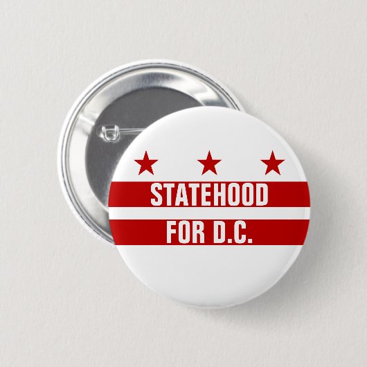 Status van Washington DC-Button Ronde Button 5,7 Cm (Voorkant /achterkant)