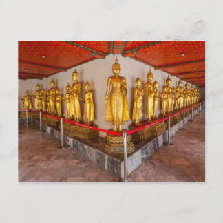 Status van Wat Pho in Bangkok Thailand Briefkaart