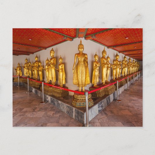 Status van Wat Pho in Bangkok Thailand Briefkaart (Voorkant)
