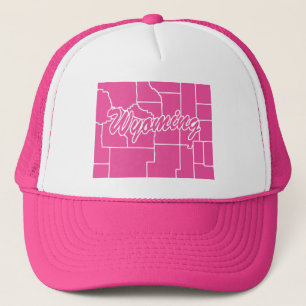Status van Wyoming Shape Trucker Hat Pet