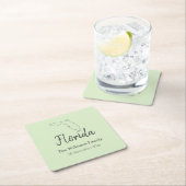 Statuskaart op persoonlijke titel van Florida Fami Kartonnen Onderzetters (Insitu)