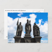 Statussen in Charles Bridge Briefkaart (Voorkant / Achterkant)