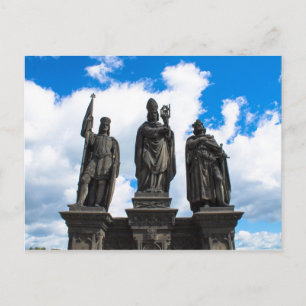 Statussen in Charles Bridge Briefkaart