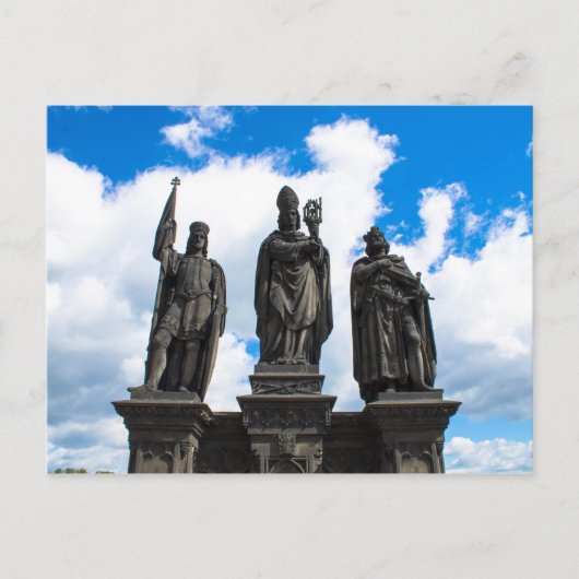 Statussen in Charles Bridge Briefkaart (Voorkant)