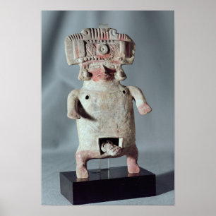 Statutaat van een vrouw die bevallen poster