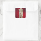 Statuut van Antonia de Younger Vierkante Sticker (Tas)