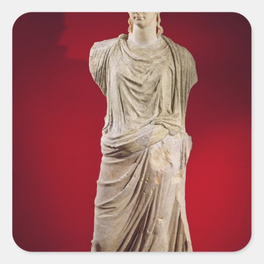 Statuut van Antonia de Younger Vierkante Sticker (Voorkant)
