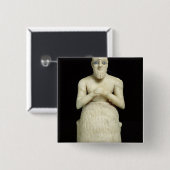 Statuut van de ambtenaar Ebih-Il Vierkante Button 5,1 Cm (Voorkant /achterkant)