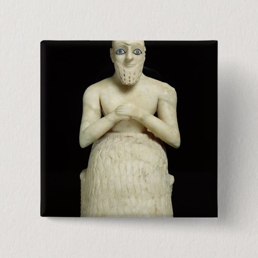 Statuut van de ambtenaar Ebih-Il Vierkante Button 5,1 Cm (Voorkant)