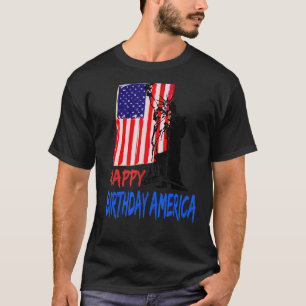 Statuut van de bevrijding van de amerikaanse vlag t-shirt