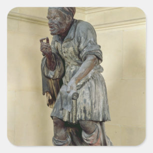 Statuut van de esop vierkante sticker