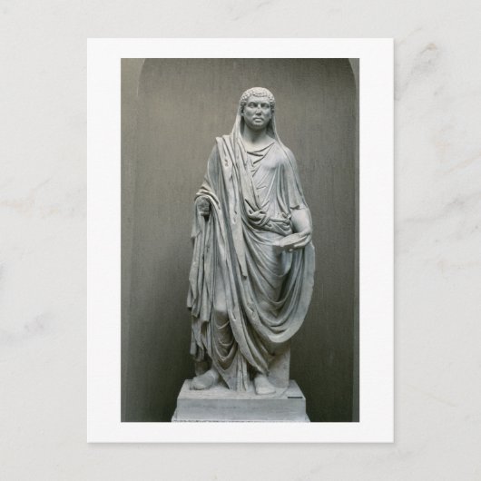 Statuut van de keizer Maxentius (306-312 AD) als P Briefkaart (Voorkant)
