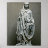 Statuut van de keizer Maxentius (306-312 AD) als P Poster (Voorkant)