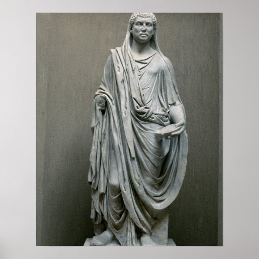 Statuut van de keizer Maxentius (306-312 AD) als P Poster (Voorkant)