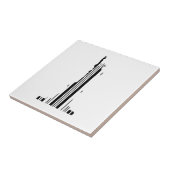 STATUUT VAN DE LIBERTY BAR CODE New York Barcode Tegeltje (Zijkant)