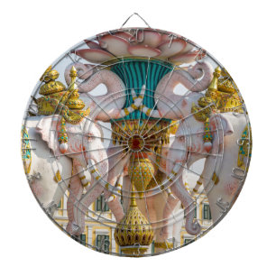 Statuut van de roze olifanten Bangkok Thailand Dartbord