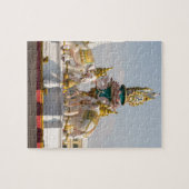 Statuut van de roze olifanten Bangkok Thailand Legpuzzel (Horizontaal)