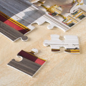 Statuut van de roze olifanten Bangkok Thailand Legpuzzel (Zijkant)