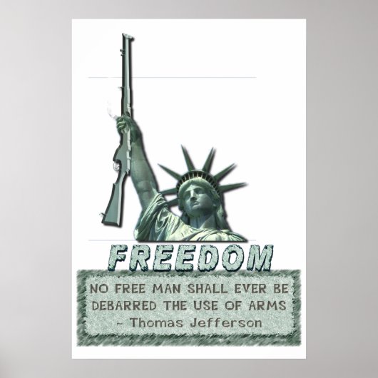 STATUUT VAN DE VRIJHEID - T JEFFERSON - QUOTE - FI POSTER (Voorkant)