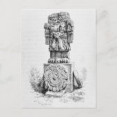 Statuut van het godin Coatlicue Briefkaart (Voorkant)