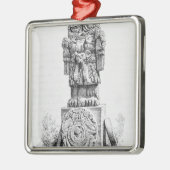 Statuut van het godin Coatlicue Metalen Ornament (Links)