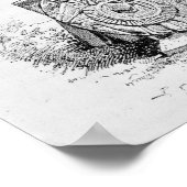 Statuut van het godin Coatlicue Poster (Hoek)