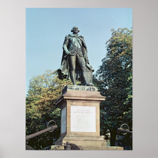 Statuut van Jean Francois de Galaup Poster (Voorkant)