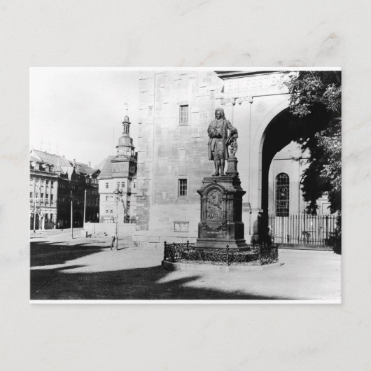 Statuut van Johann Sebastian Bach Briefkaart (Voorkant)
