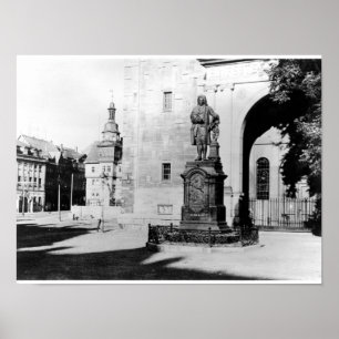 Statuut van Johann Sebastian Bach Poster