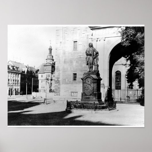 Statuut van Johann Sebastian Bach Poster (Voorkant)