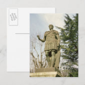 Statuut van Julius Caesar Briefkaart (Voorkant / Achterkant)