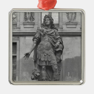Statuut van Louis XIV Metalen Ornament