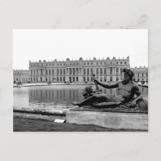 Statuut van Neptune in Versailles Briefkaart (Voorkant)