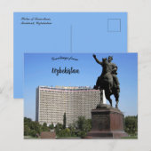 Statuut van Tamerlane Tasjkent Oezbekistan Briefkaart (Voorkant / Achterkant)