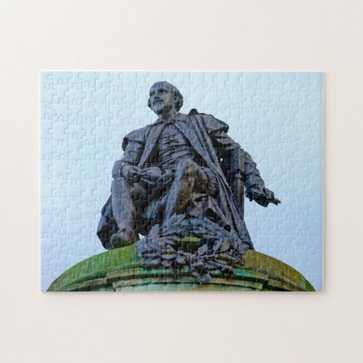 Statuut van William Shakespeare Legpuzzel (Horizontaal)