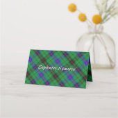 Staty Clan Davidson Tartan Motto Plaatskaartje (Achterkant)