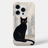 Statzwarte kat, digitale kunst Case-Mate iPhone case (Achterkant)