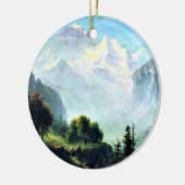 Staubbach-Herfsten bij Lauterbrunnen Zwitserland; Keramisch Ornament (Links)