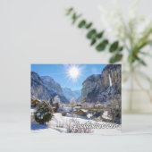 Staubbach Herfsten, Lauterbrunnen, Zwitserland Briefkaart (Staand voorkant)