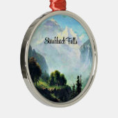 Staubbach Herfsten nabij Lauterbrunnen, Zwitserlan Metalen Ornament (Rechts)