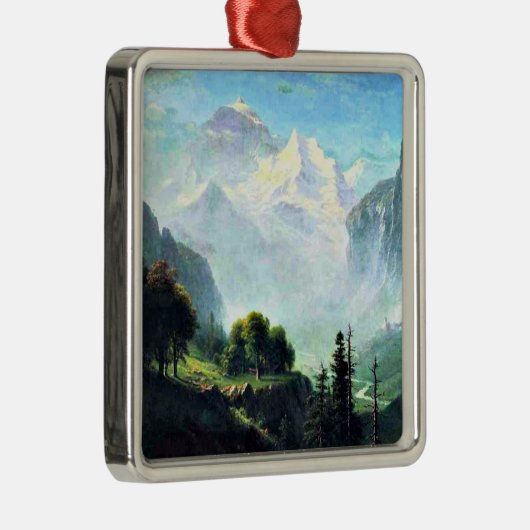 Staubbach-waterval bij Lauterbrunnen, Zwitserland Metalen Ornament (Rechts)