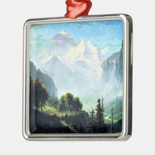 Staubbach-waterval bij Lauterbrunnen, Zwitserland Metalen Ornament (Links)