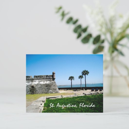 Staugustinefort, St. Augustine, Florida Briefkaart (Staand voorkant)