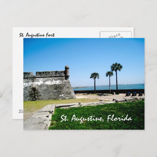 Staugustinefort, St. Augustine, Florida Briefkaart (Voorkant / Achterkant)